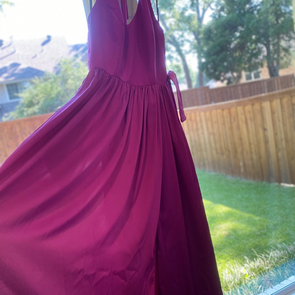 “Vera Wang White” Halter evening Gown